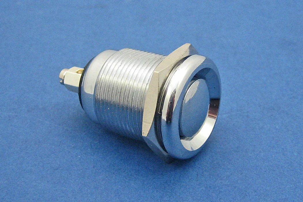 Switches > Push Button Switches - Bouton inox, corps en laiton, cosses ...